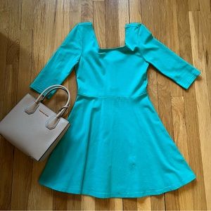 Turquoise Fit & Flare Dress